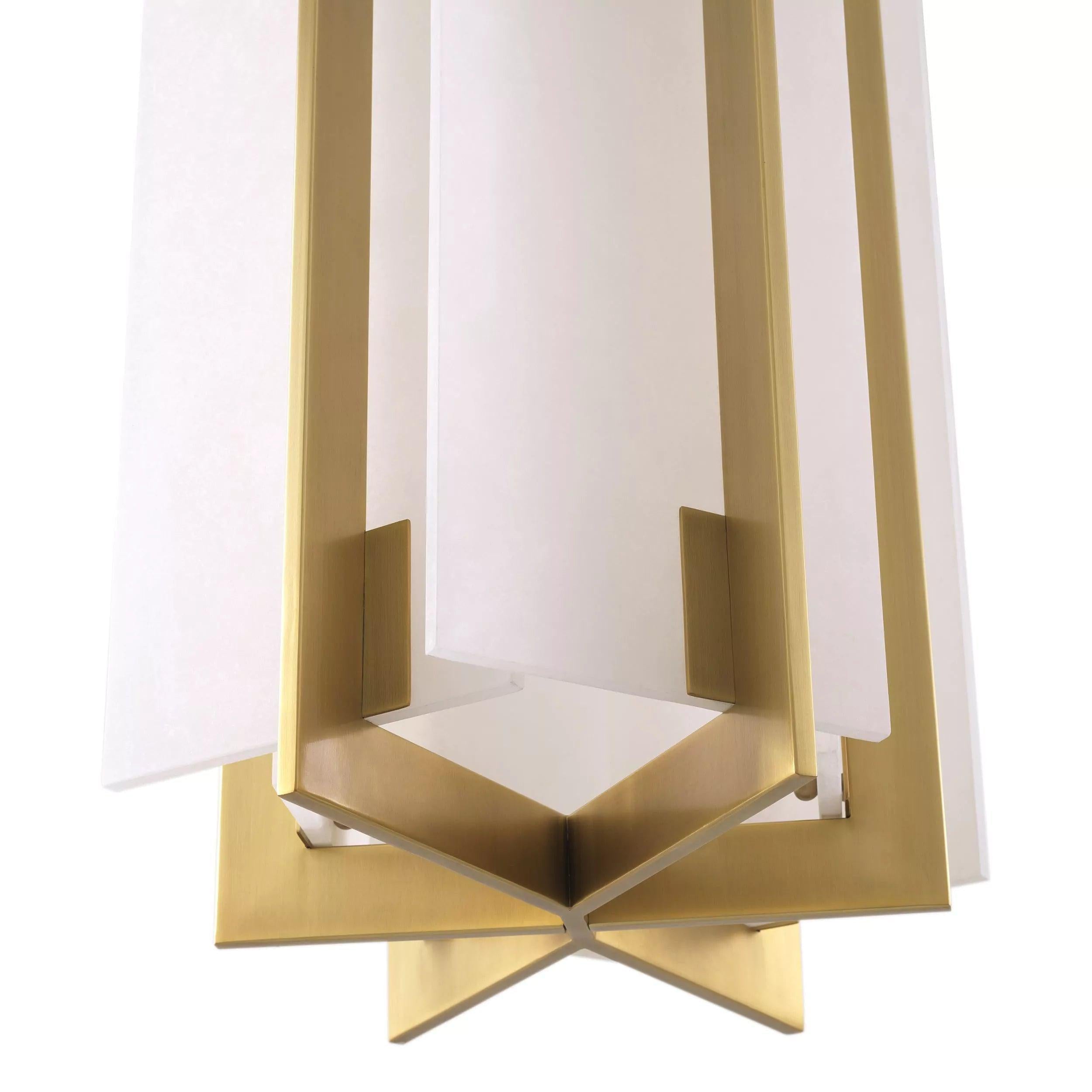 Luster Gaze Veridian Alabaster 5-Light Chandelier - Background Shot