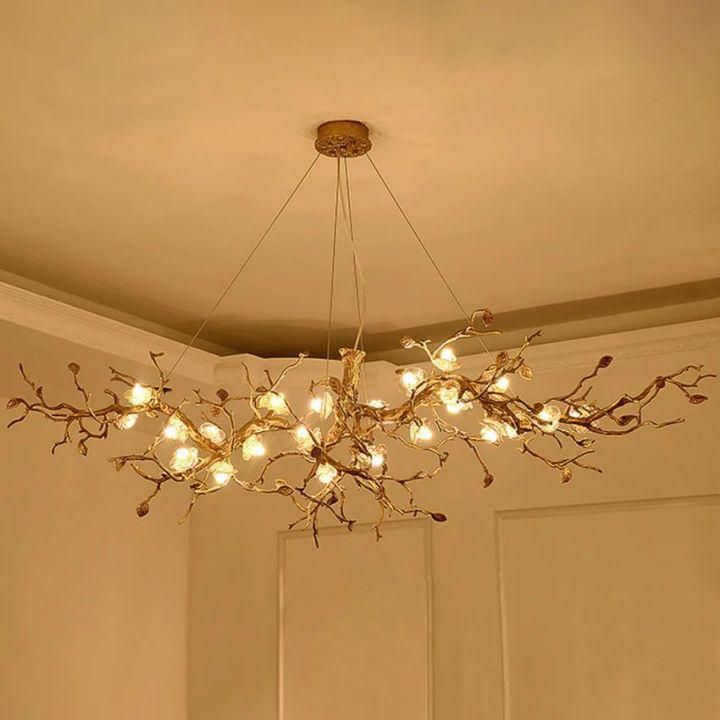 Luster Gaze Luxury Flower Tree Branch Chandelier - Background Shot