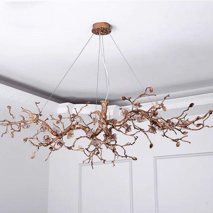 Luster Gaze Luxury Flower Tree Branch Chandelier - Background Shot
