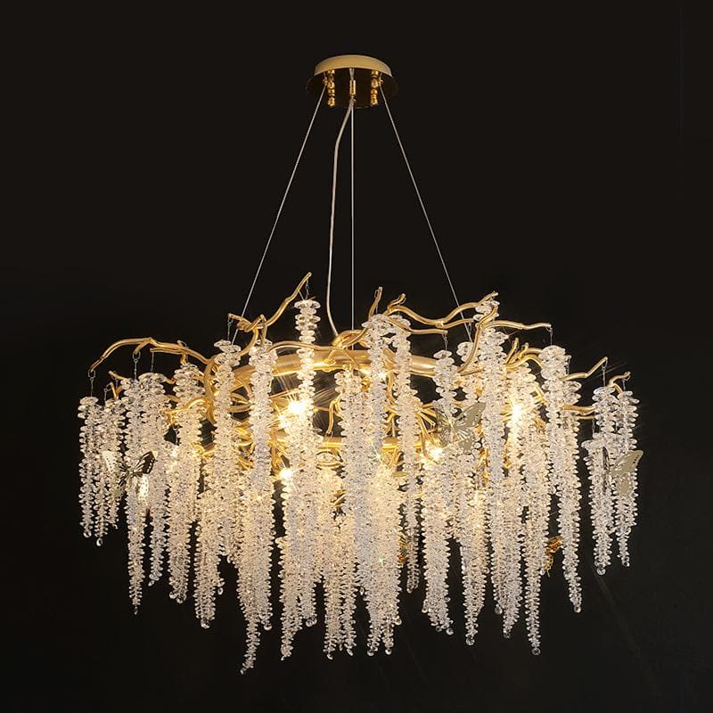 Luster Gaze Starlight Bloom Crystal Branch Chandelier - Background Shot