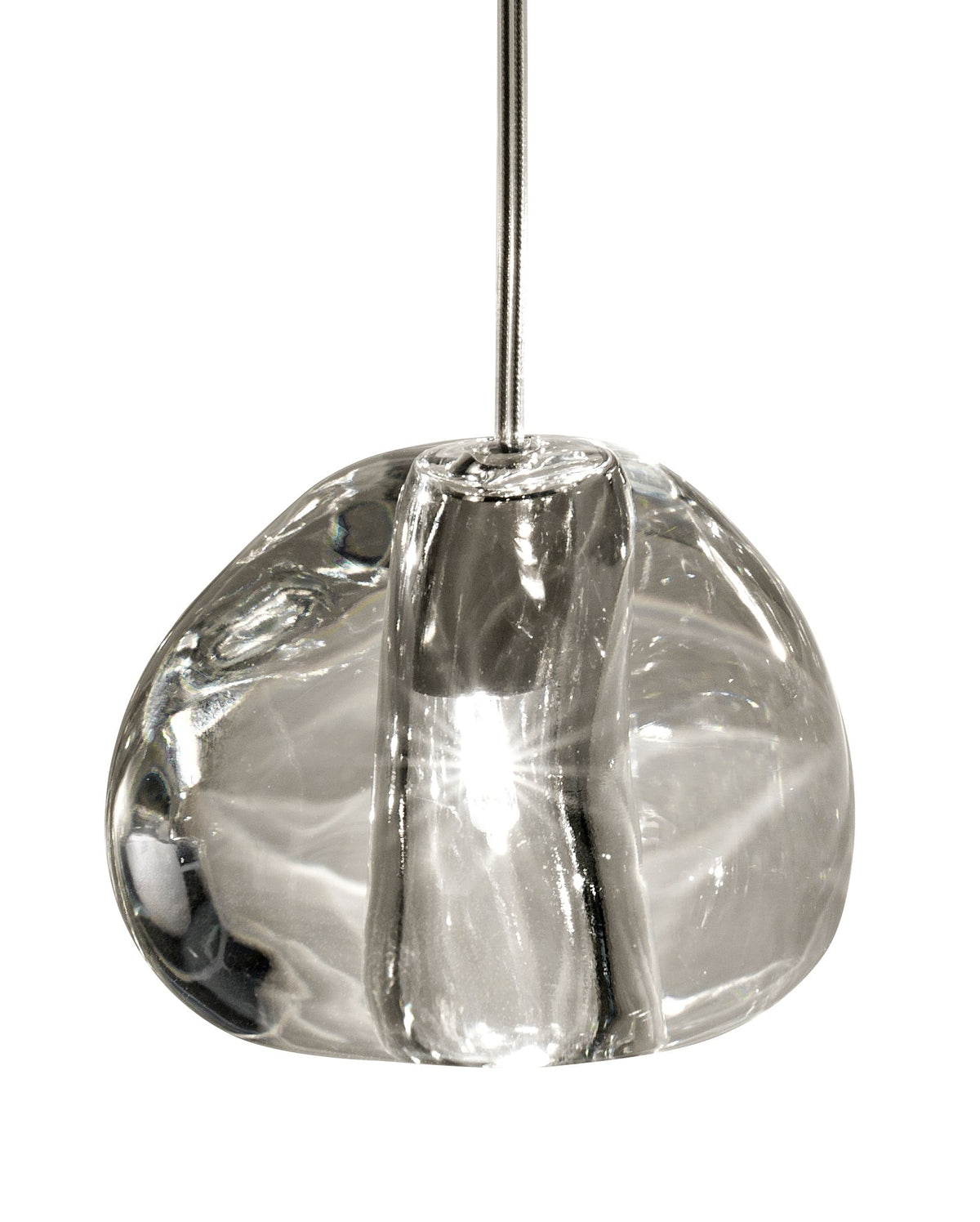 Cherry Crystal Spiral Chandelier