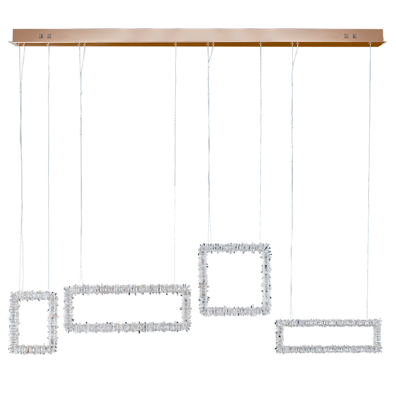Besy Modern Rock Crystal Dining Room Chandelier