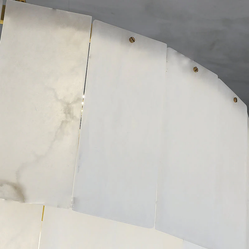 Alabaster Lorry Modern Multi-Layer Round Chandelier 31"36"