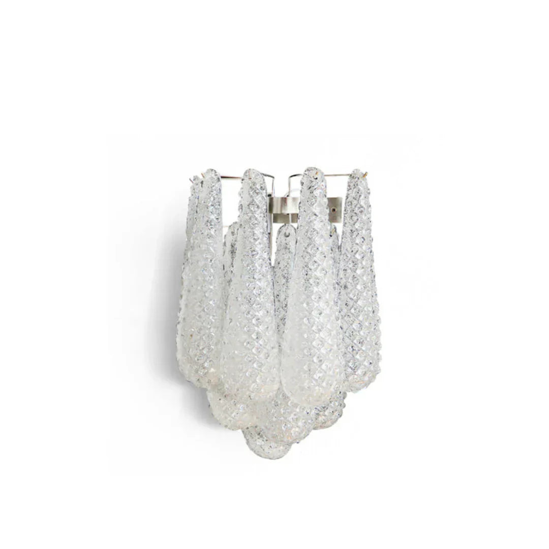 Murano Petals White Wall Light 13.4"