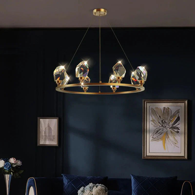 Irene Crystal Crown Chandelier