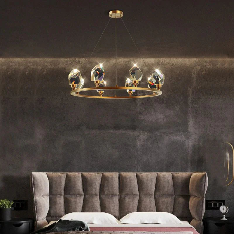 Irene Crystal Crown Chandelier