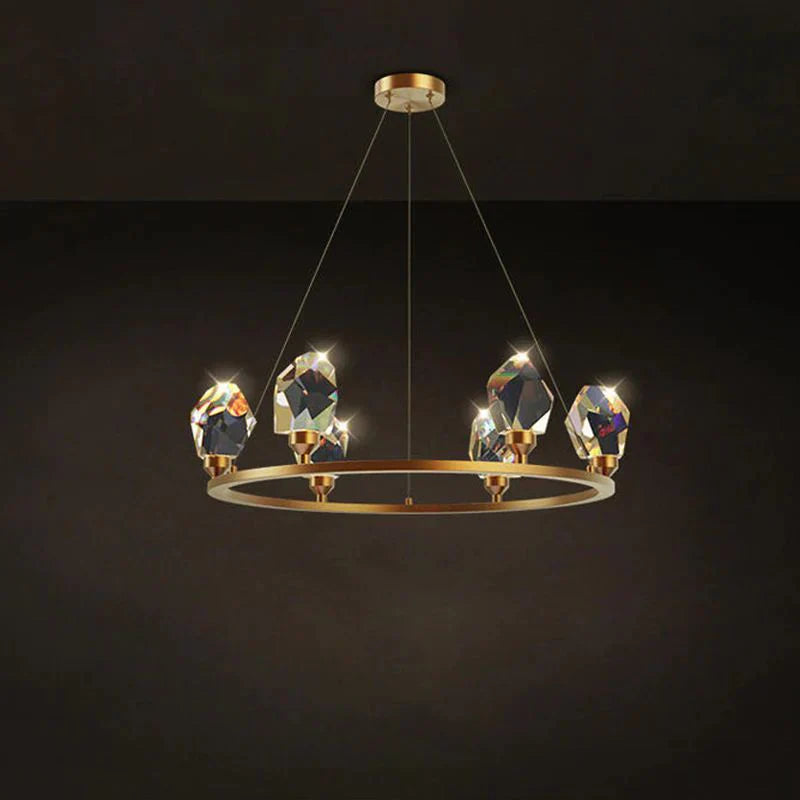 Irene Crystal Crown Chandelier