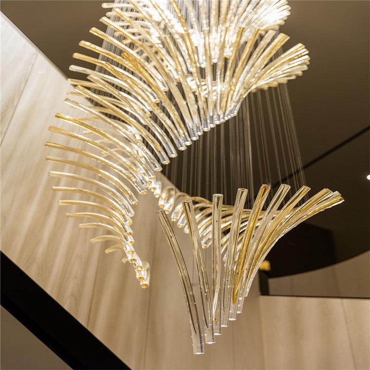 Luster Gaze Grand Lumina Spiral Chandelier - Background Shot