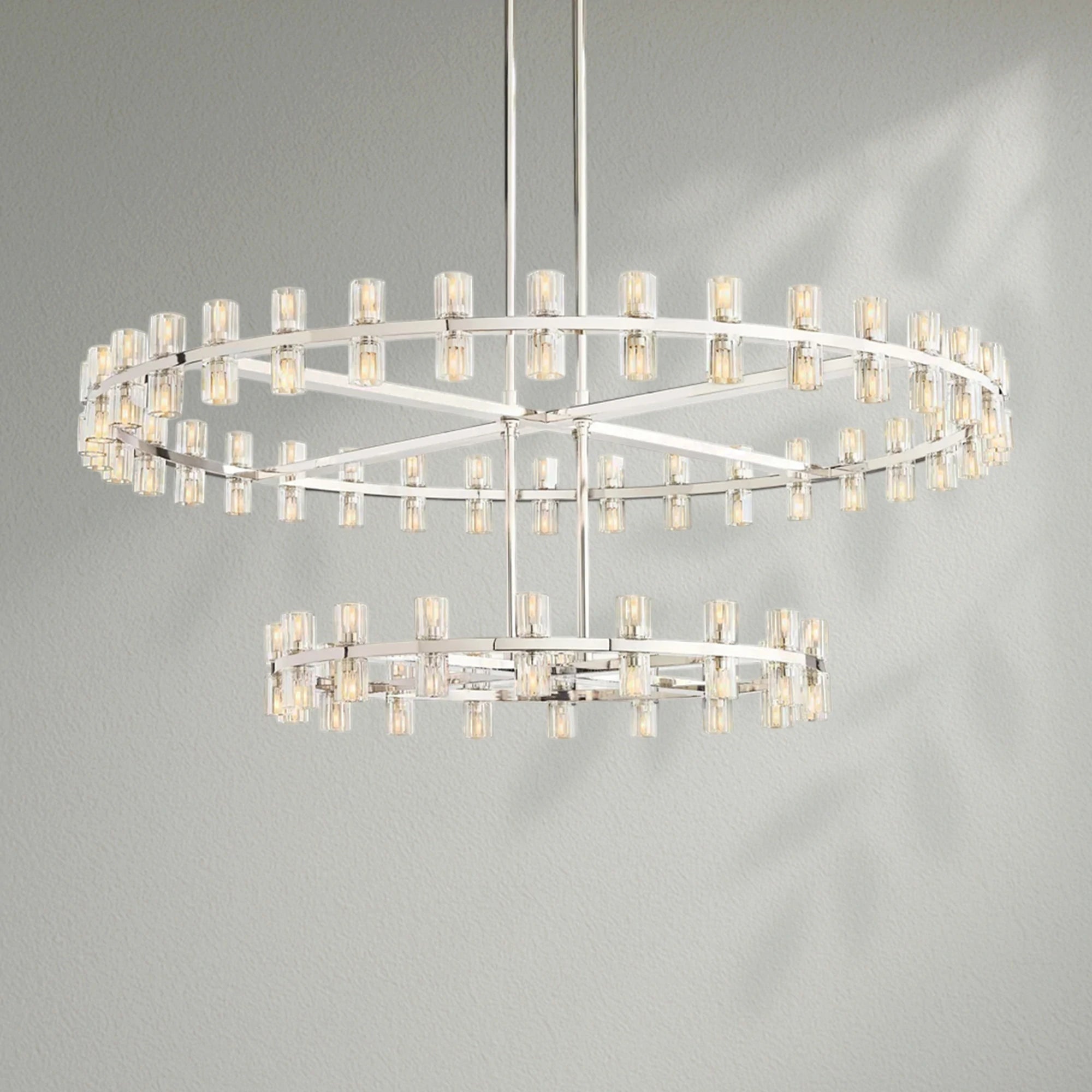 Arcachom Crystal 2-Tier Round Chandelier
