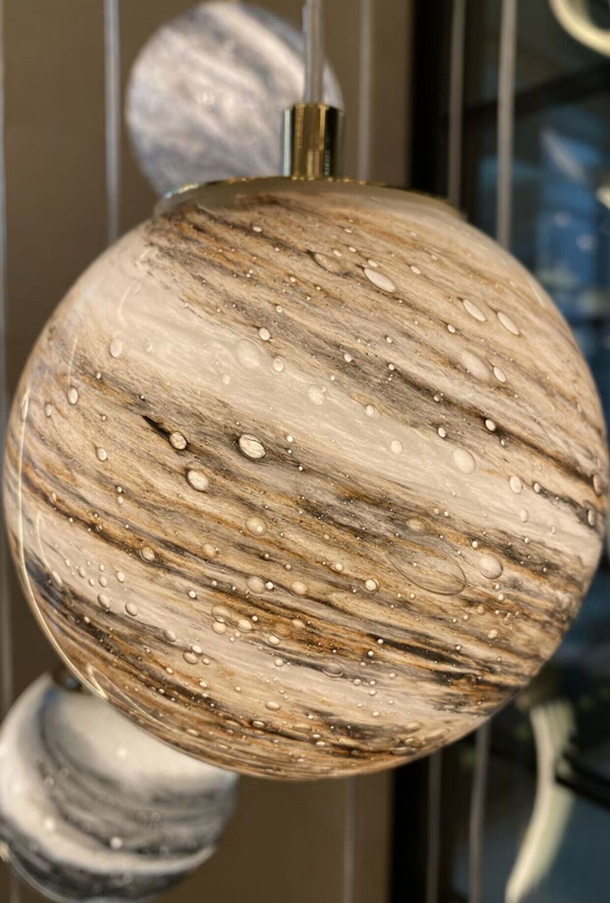 Nordic Planet Creative Long Pendant Chandelier For Staircase/Foyer/High-ceiling Hallway