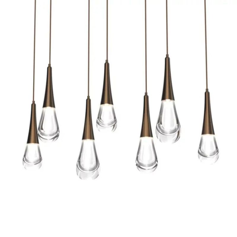 LG Water Drop Glass Linear Chandelier