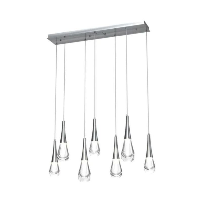 LG Water Drop Glass Linear Chandelier