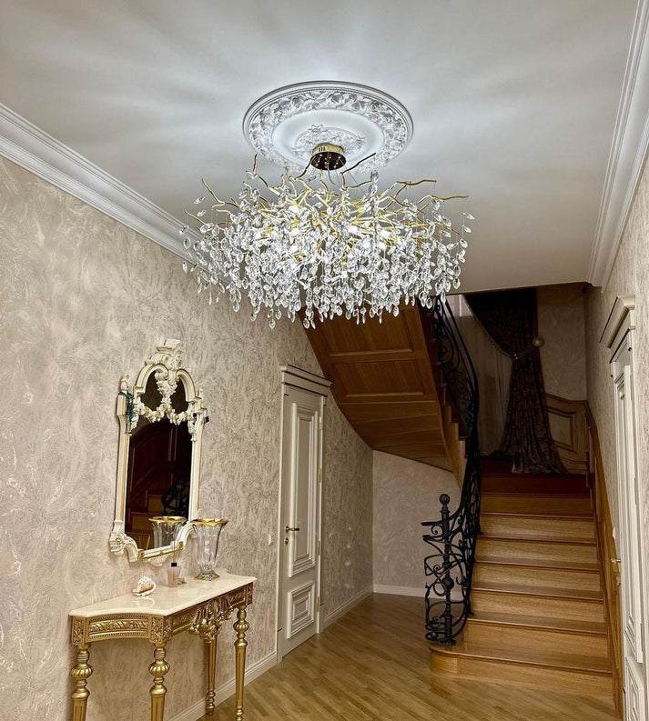Albero Modern French-Style Branch Crystal Chandelier