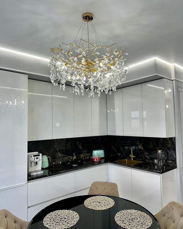 Albero Modern French-Style Branch Crystal Chandelier
