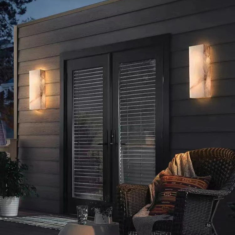 Riveage Calcite Bedroom Wall Sconce