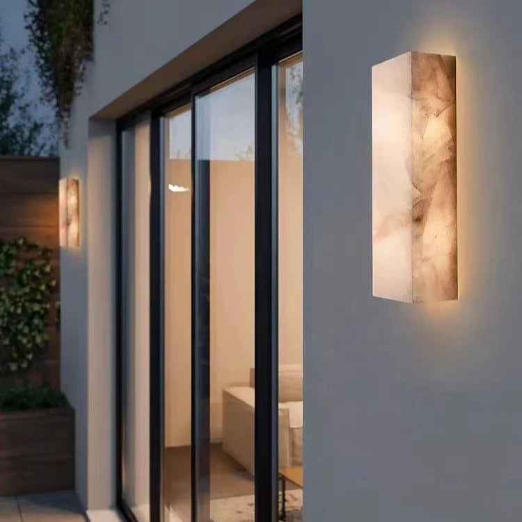 Riveage Calcite Bedroom Wall Sconce