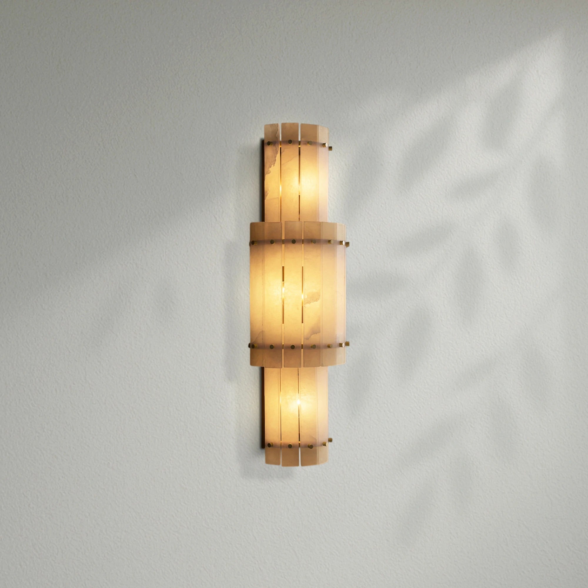 Sun Marco Alabaster Grand Round Sconce