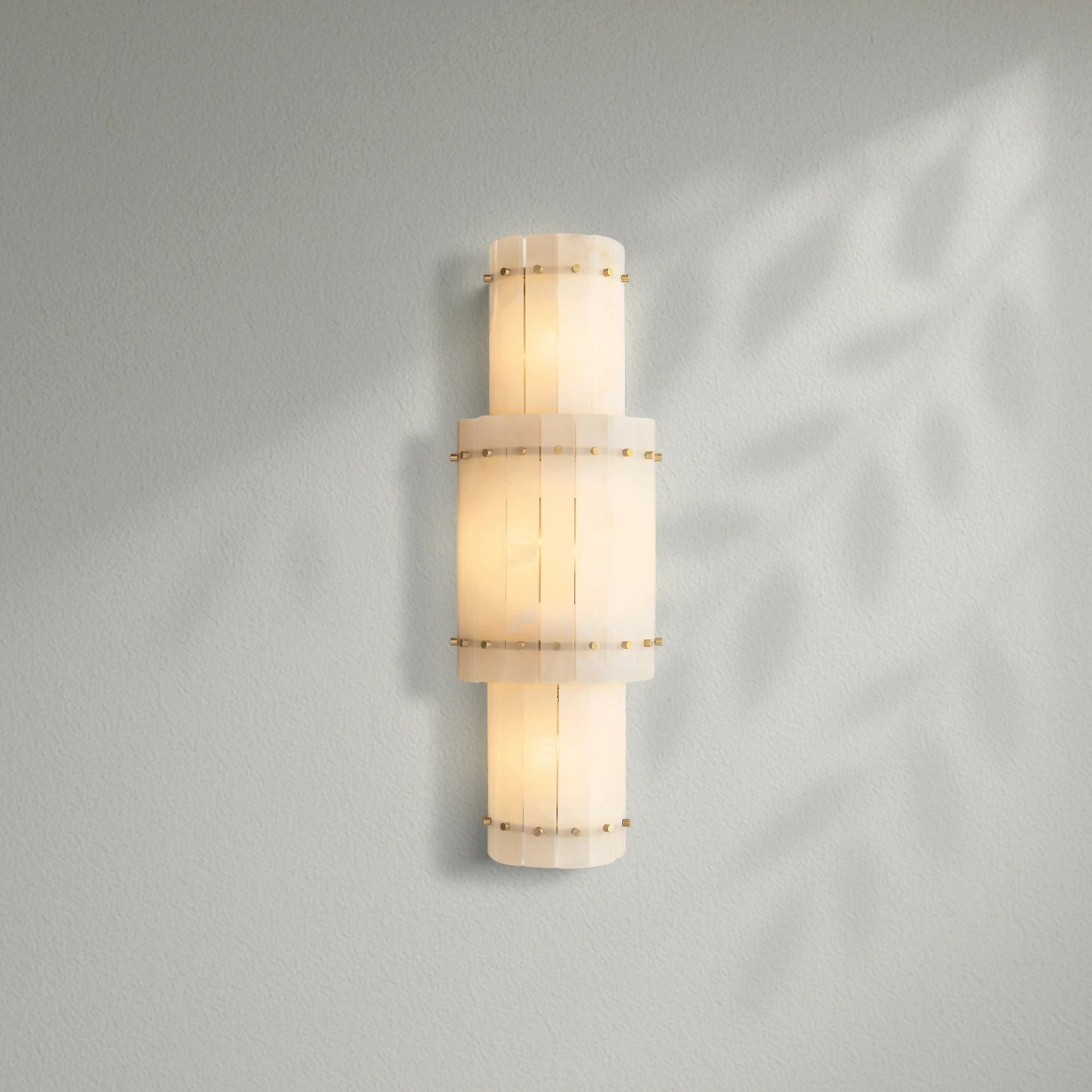 Sun Marco Alabaster Grand Round Sconce