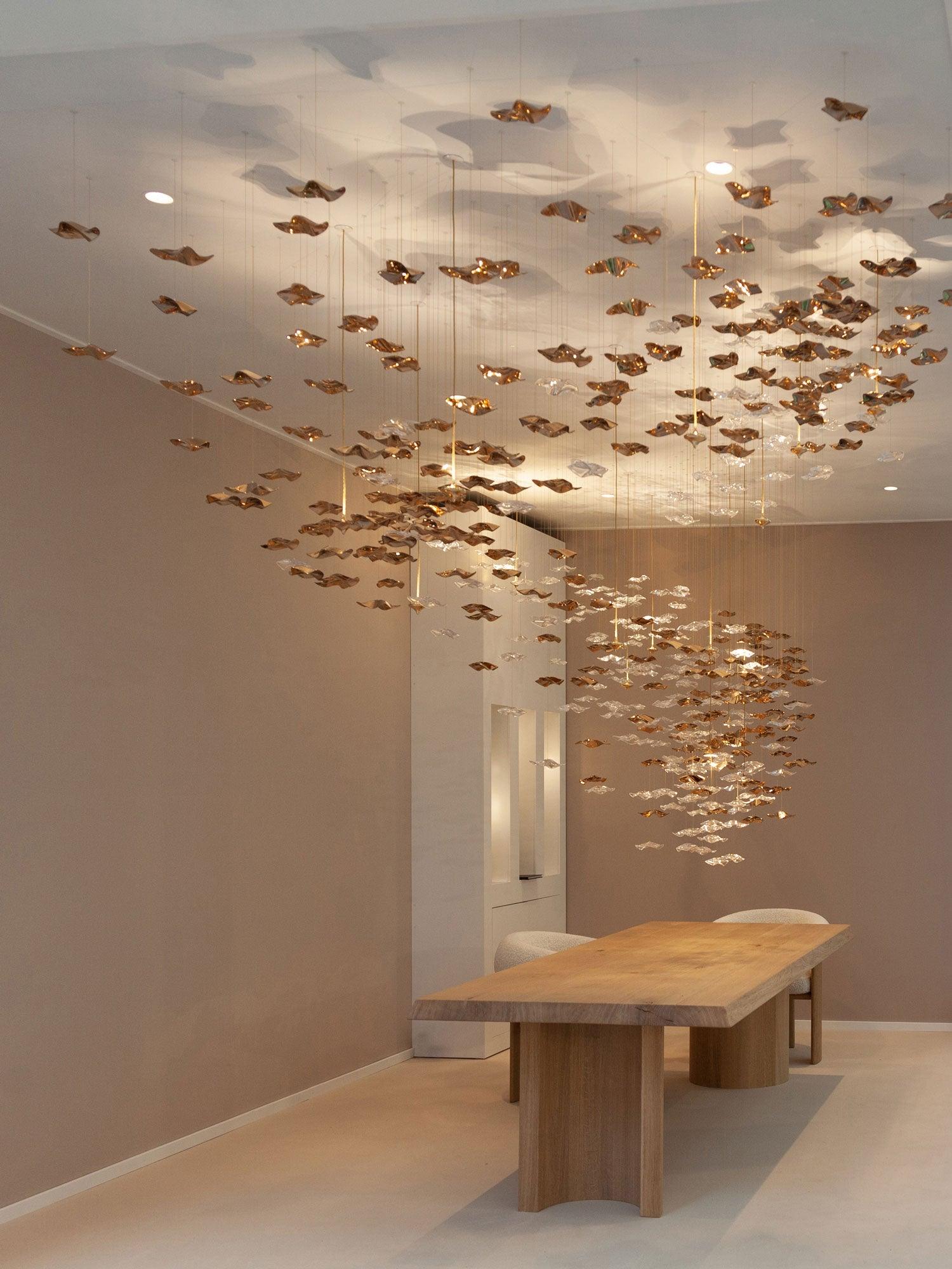 Tidal Stair Crystal Spiral Chandelier