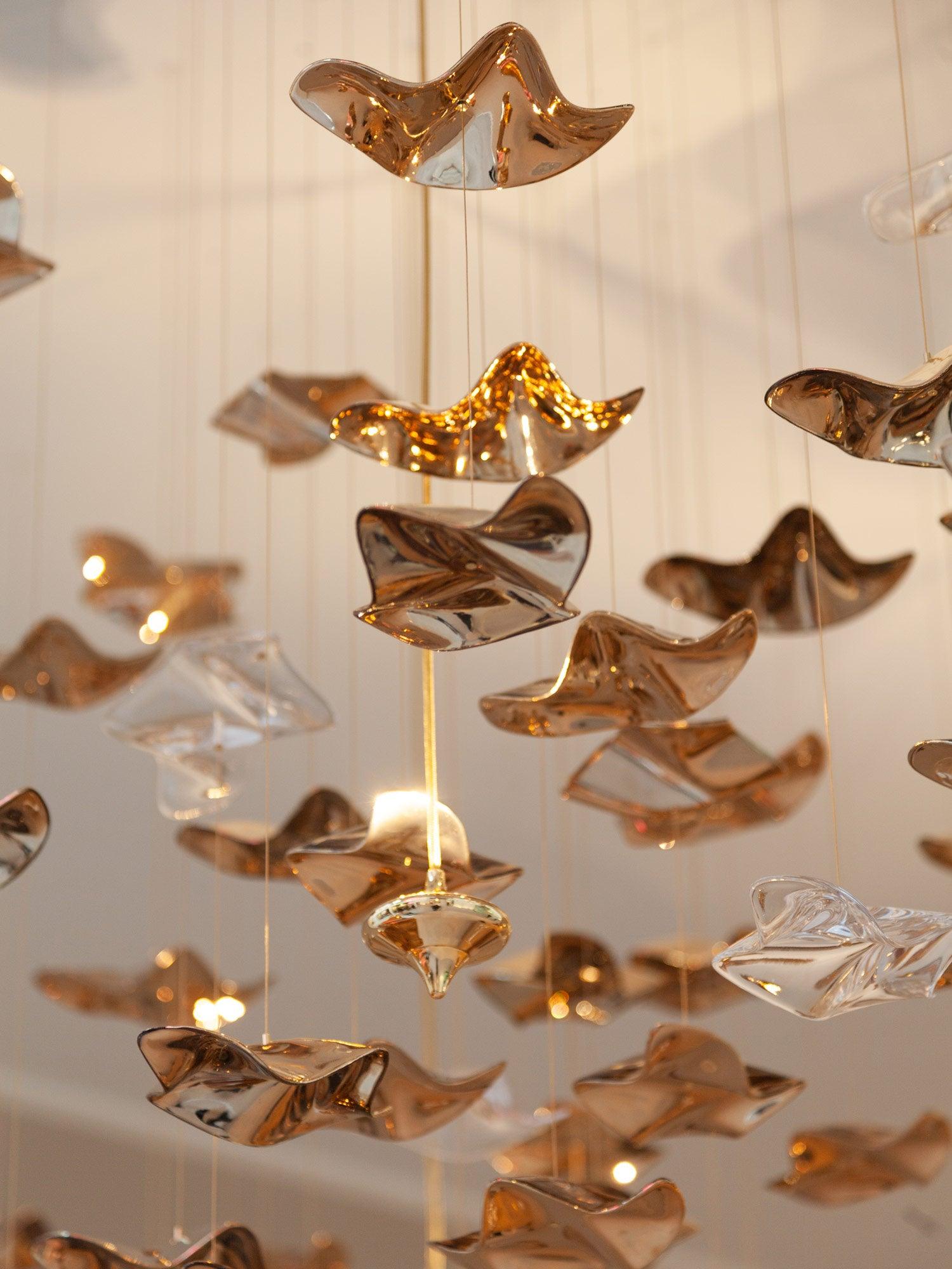 Tidal Stair Crystal Spiral Chandelier