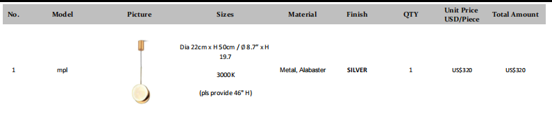 Order for Dianne - P260429