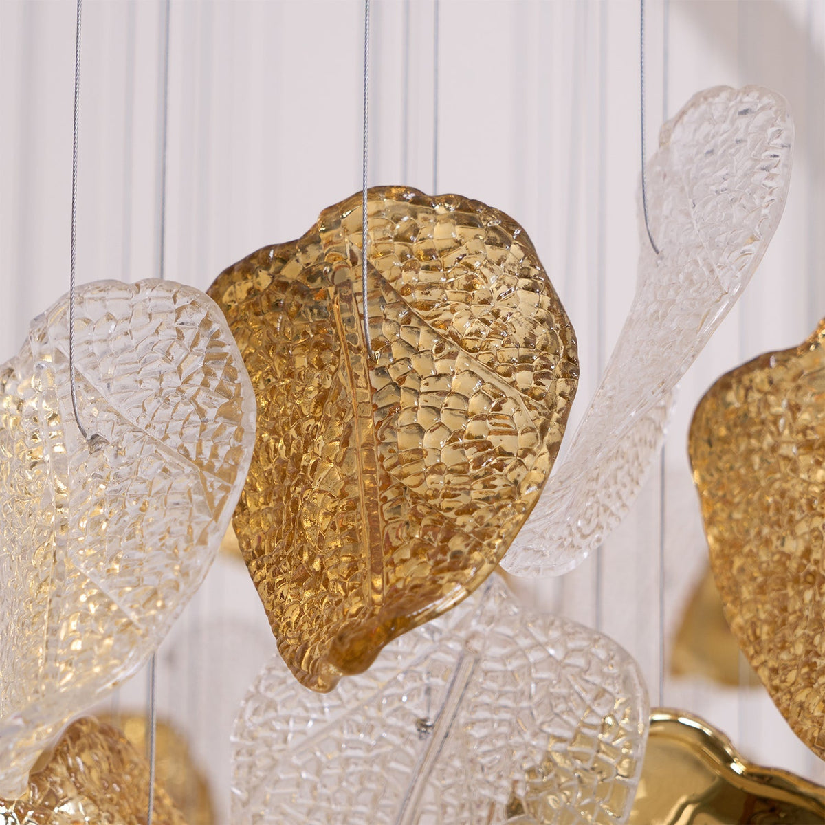 Galaxy Shake Leaves Crystal Spiral Chandelier