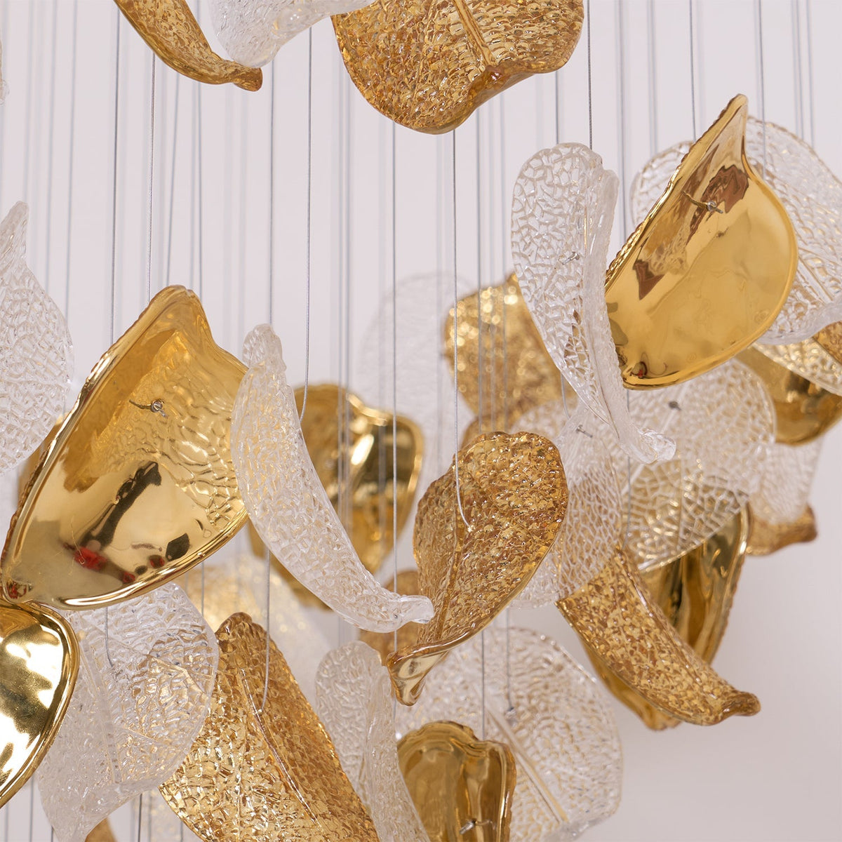 Galaxy Shake Leaves Crystal Spiral Chandelier