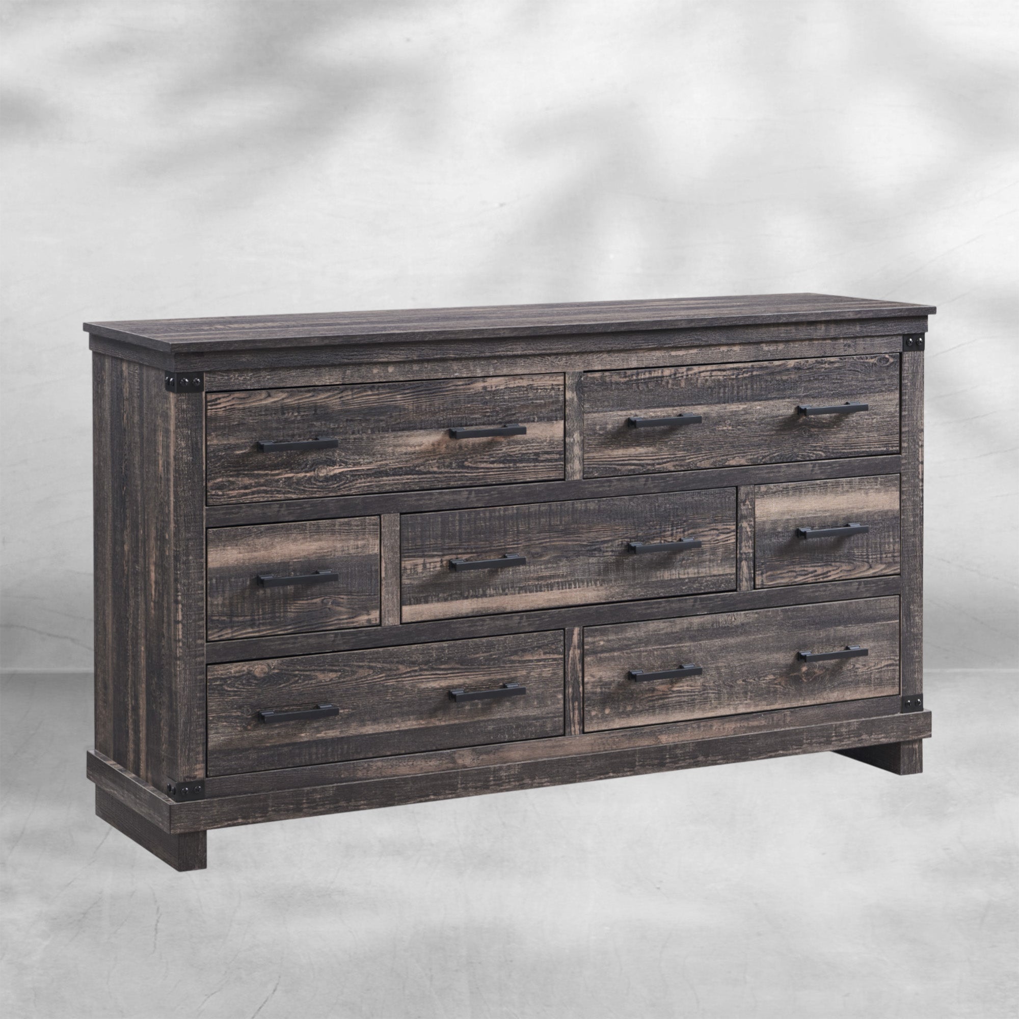 Farmhouse 5~8-Drawer Dresser: Rustic Wood Tall Chest for Bedroom