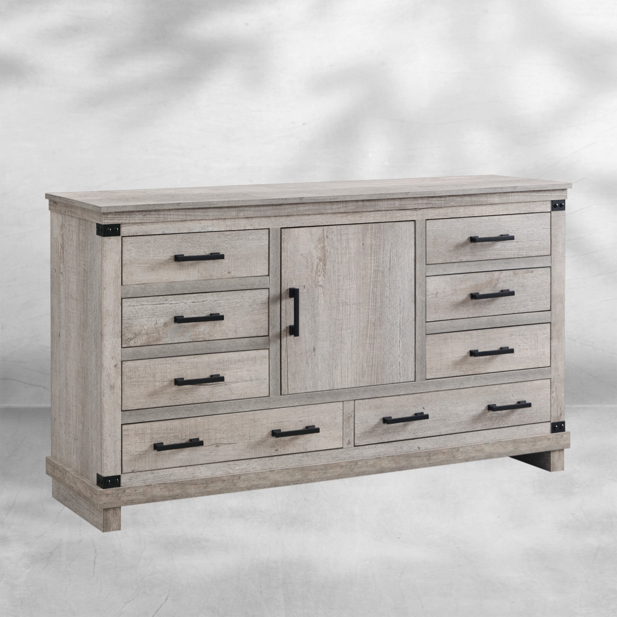 Farmhouse 5~8-Drawer Dresser: Rustic Wood Tall Chest for Bedroom