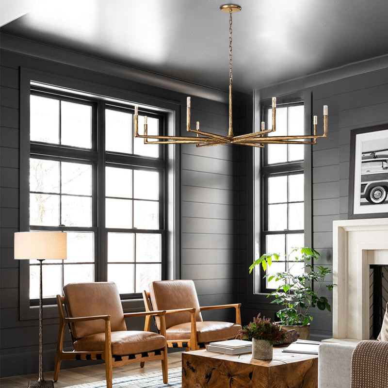 Thaddeos Forged Round Chandelier