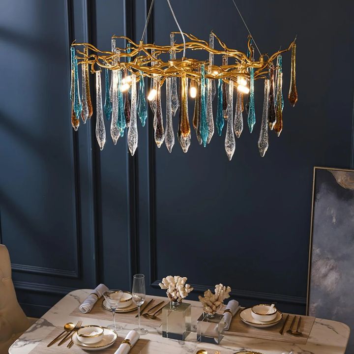 Branch Teardrop Crystal Chandelier