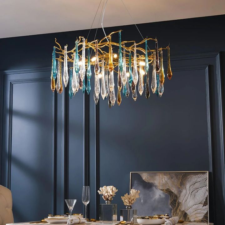 Branch Teardrop Crystal Chandelier