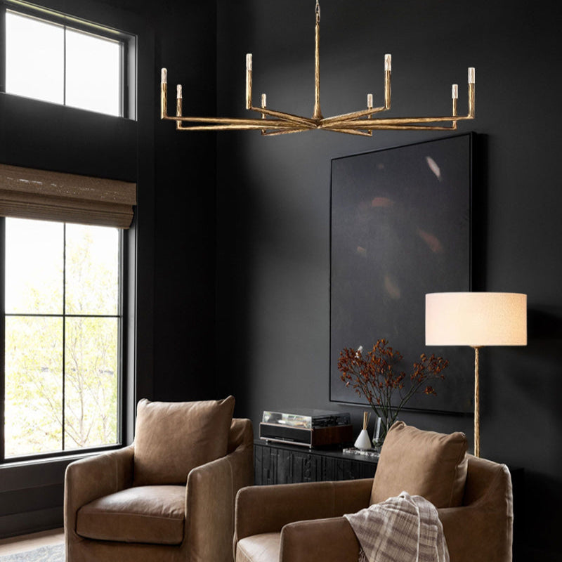 Thaddeos Forged Round Chandelier