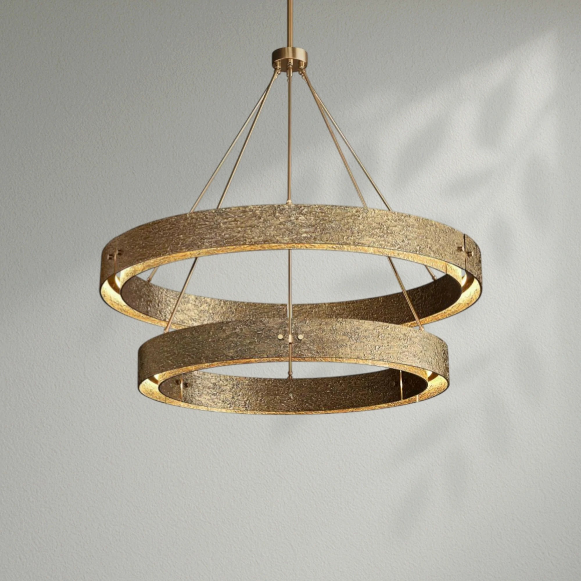 Vouvrey 2-Tier Round Living Room Chandelier