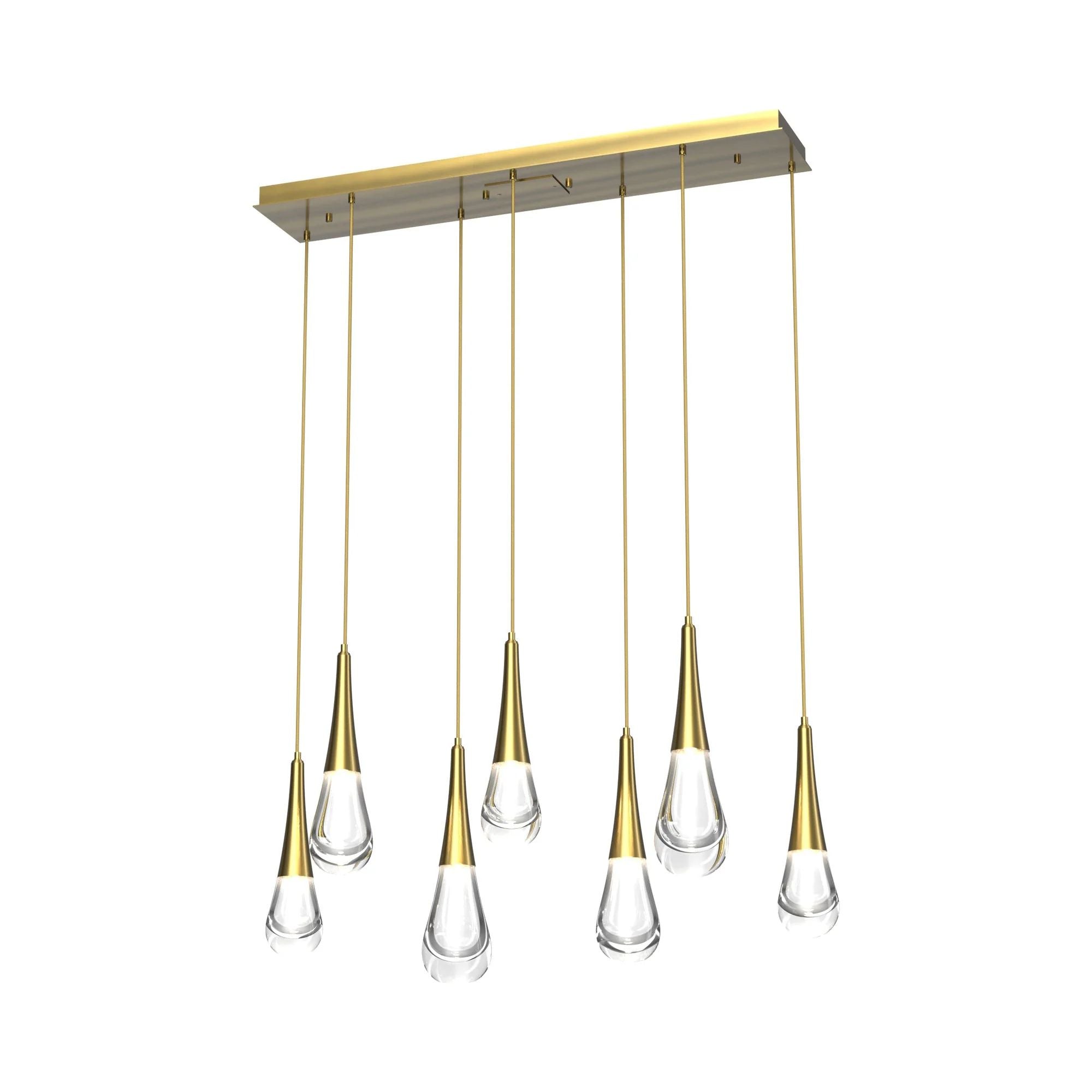 Soltaire Raindrop Rectangle LED Chandelier