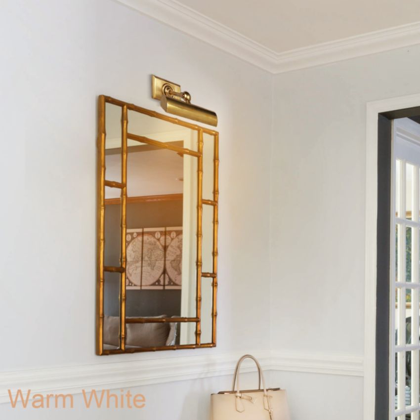 Luster Gaze Gallery Refined Brass Picture Light - American hallway gallery