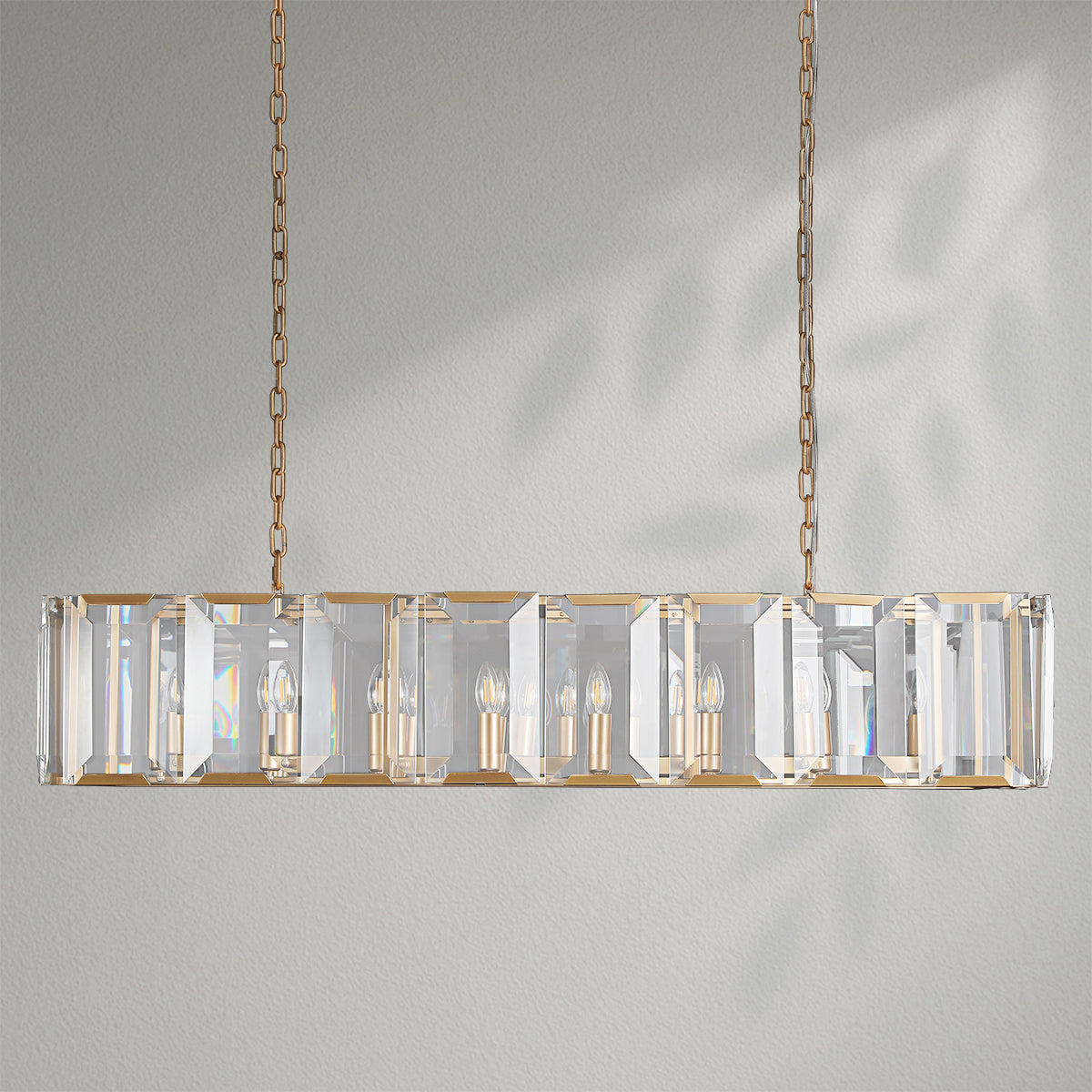 Harlows Crystal Rectangle Chandelier