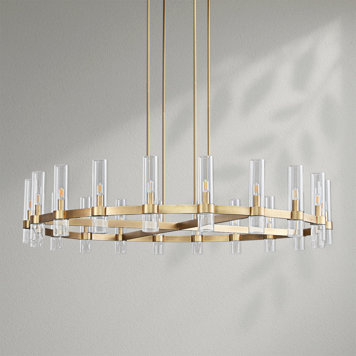 Savelle Glass Round Chandelier