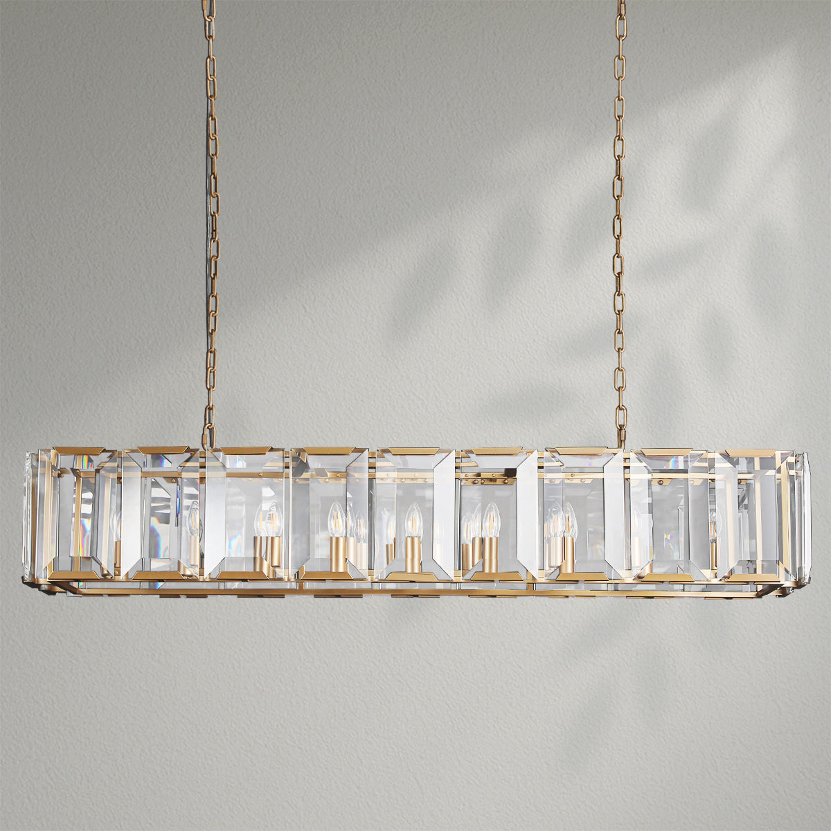 Harlows Crystal Rectangle Chandelier