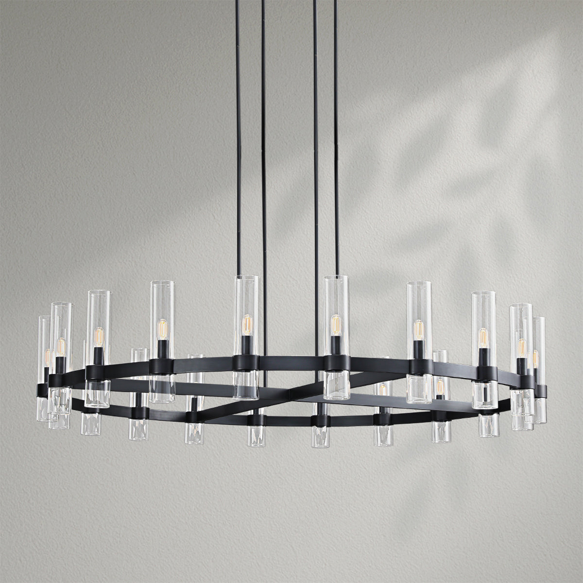 Savelle Glass Round Chandelier