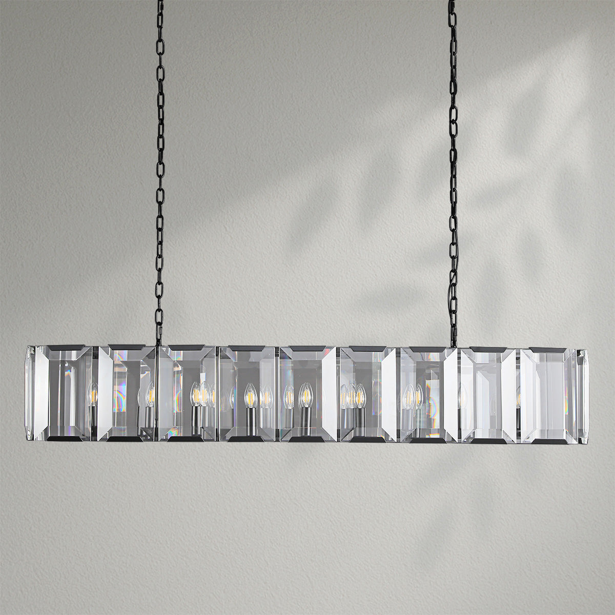 Harlows Crystal Rectangle Chandelier