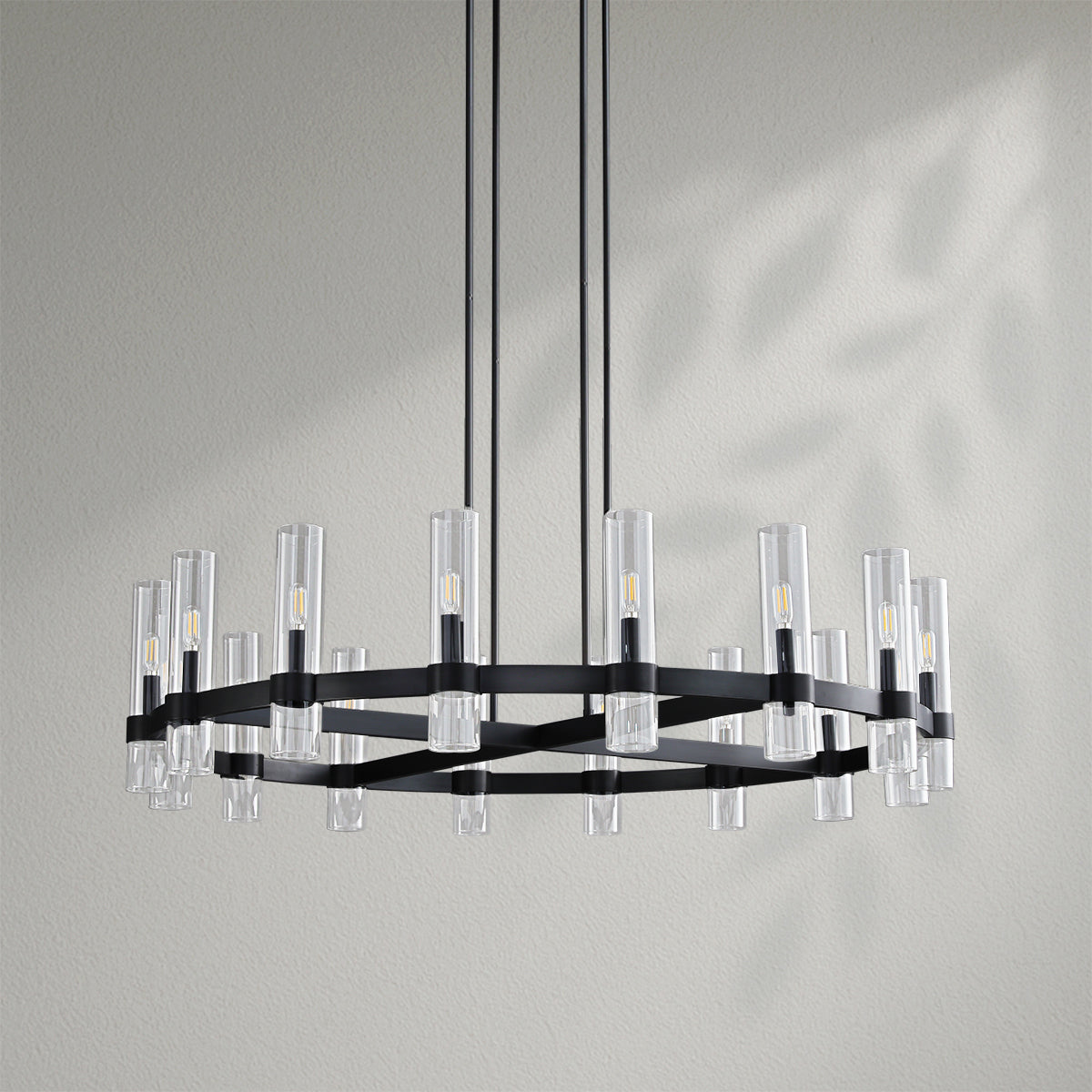 Savelle Glass Round Chandelier