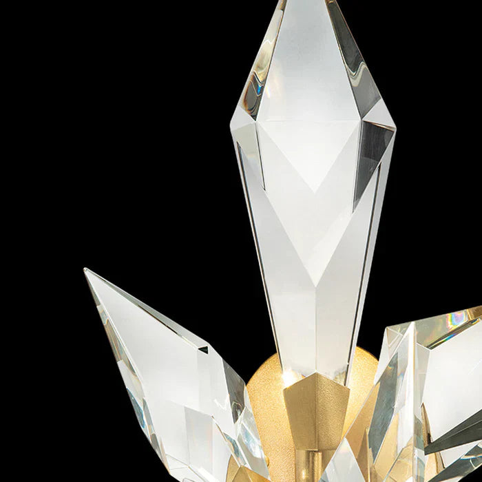 Luster Gaze Veridian Branch Crystal Wall Sconce - Background Shot