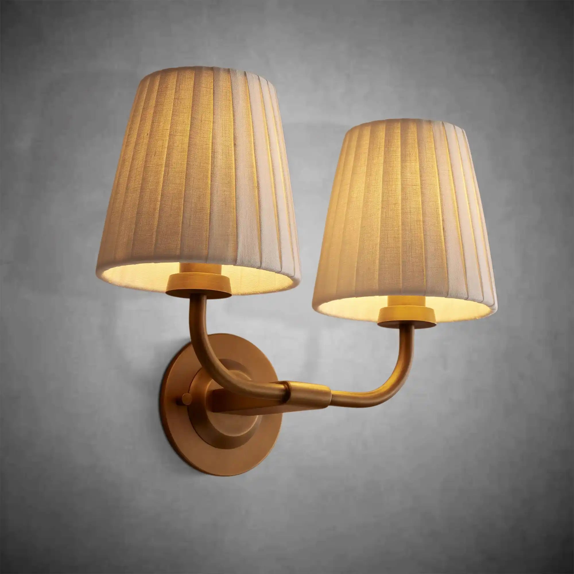 Luster Gaze Timeless Radiance Double Sconce - Background Shot