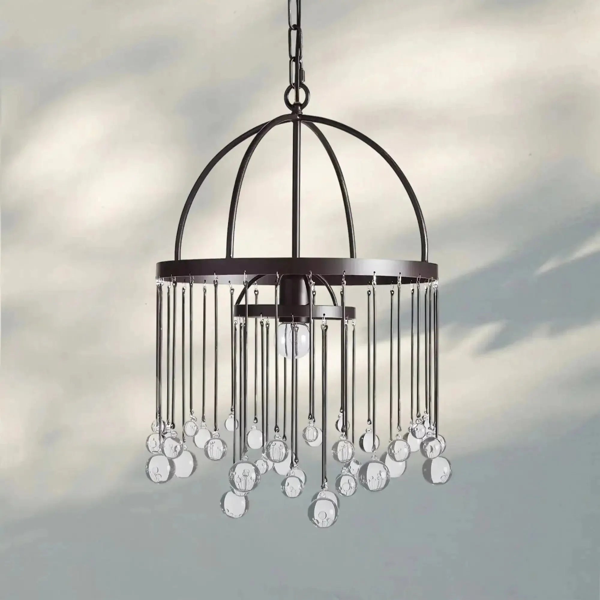 Aubrey Modern Crystal Ball Pendant Lamp - Arialamps