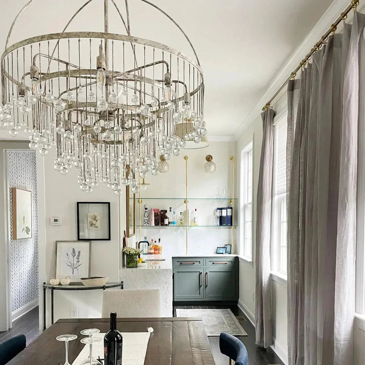 Aubrey Round Chandelier - Arialamps