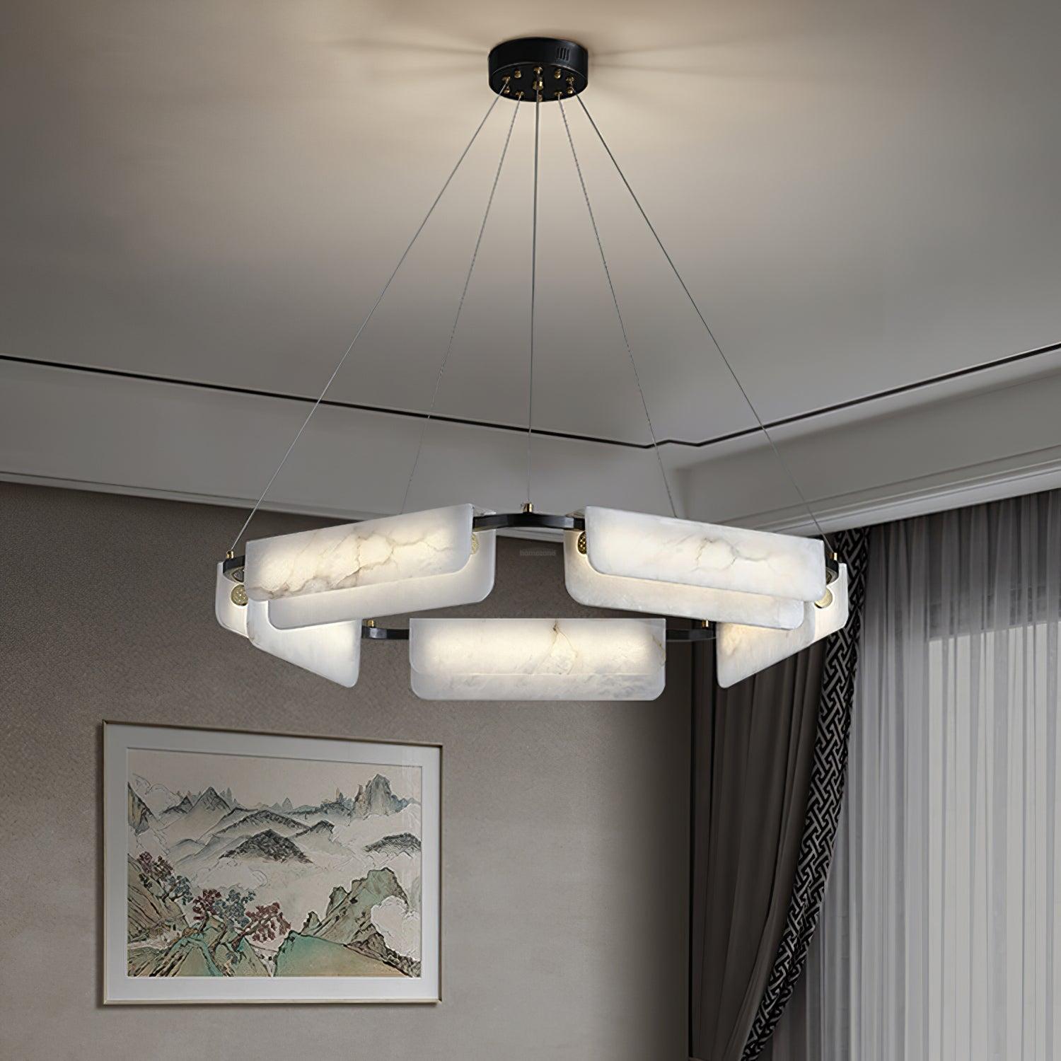 Delia Alabaster Chandelier 23.6''31.5''
