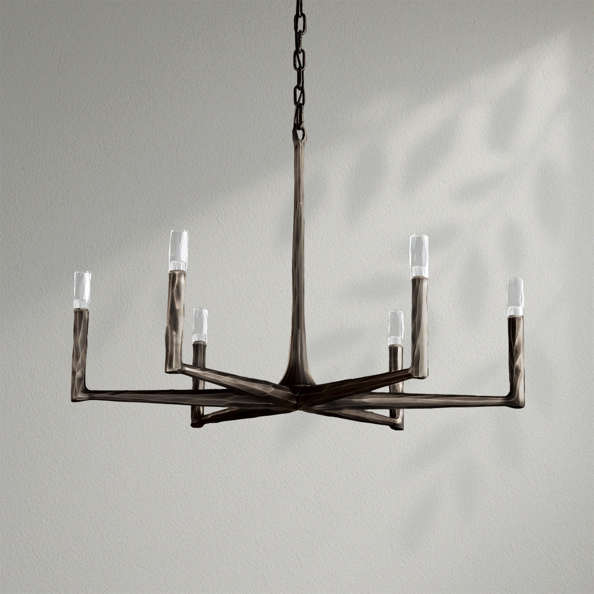 Thaddeos Forged Round Chandelier