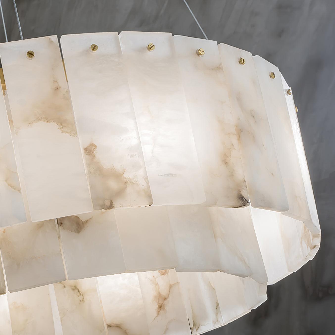 Rock Alabaster Chandelier 23.6" 31.4"