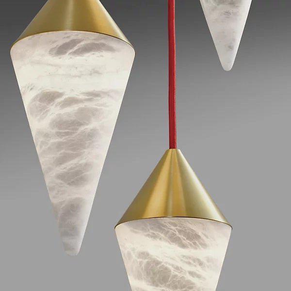 Conus Alabaster Chandelier